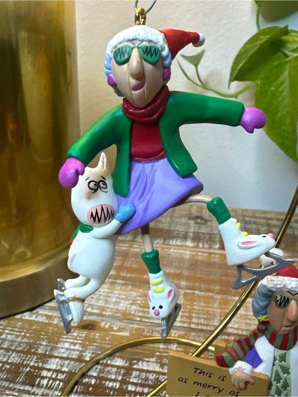 1999 On Thin Ice Hallmark Ornament Maxine, 1996 This Is As Merry As I Get